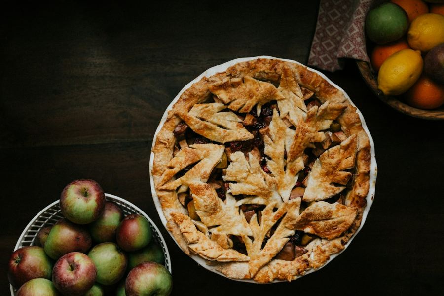 A golden baked pie (stock photo)