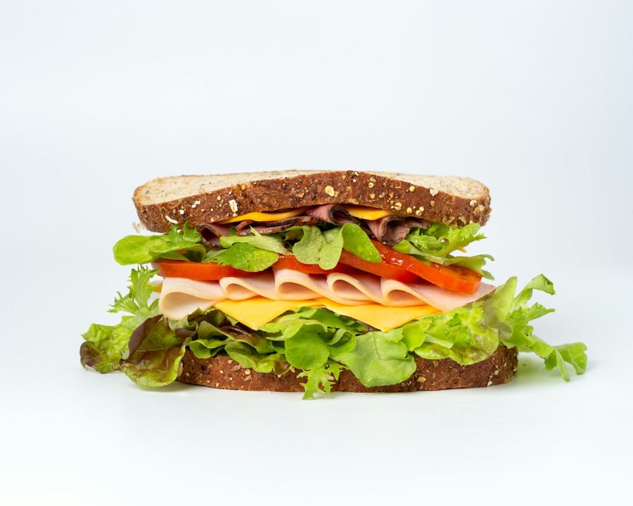 A fresh salad sandwich (stock photo)